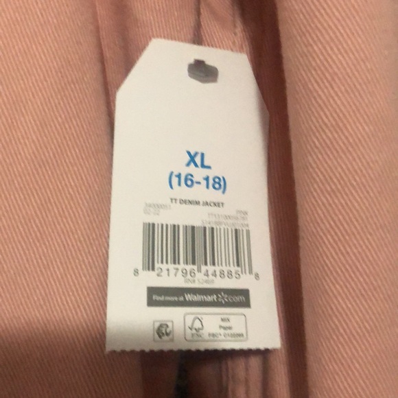 pinkish peach jean jacket - Picture 4 of 4